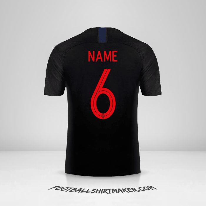 Shirt Croatia 2018 Away -  name - 6