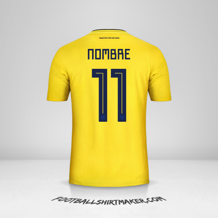 Jersey Colombia 2018 -  nombre - 11
