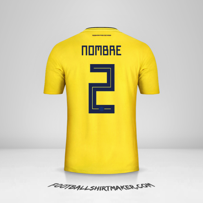 Jersey Colombia 2018 -  nombre - 2