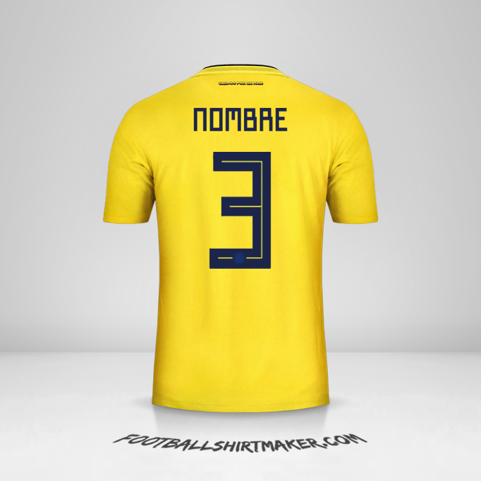 Jersey Colombia 2018 -  nombre - 3