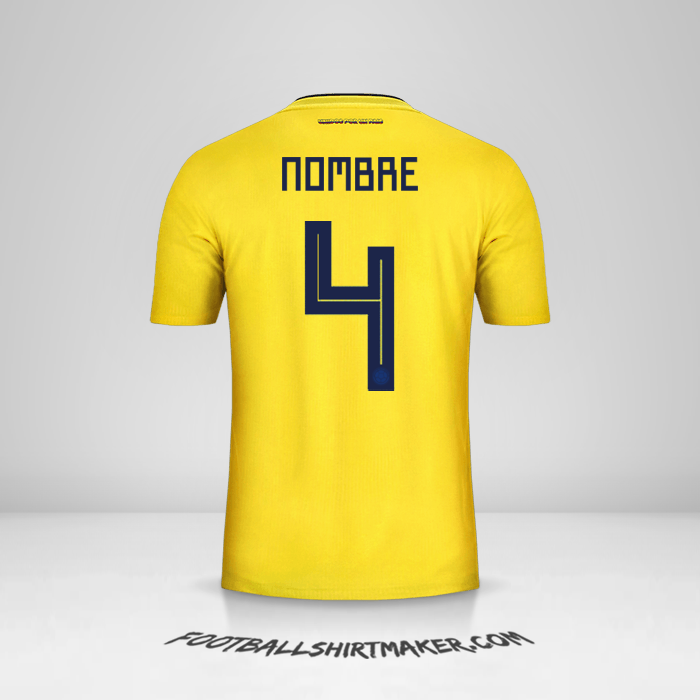 Jersey Colombia 2018 -  nombre - 4
