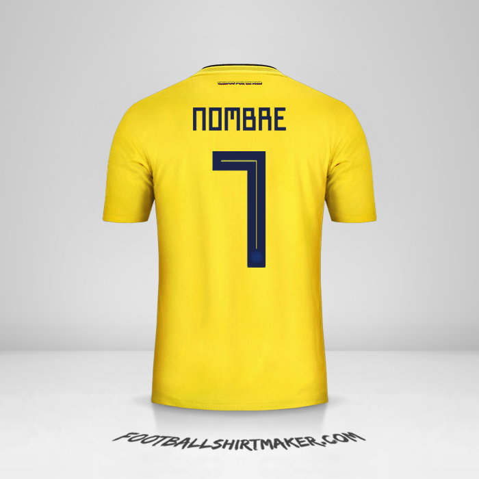 Jersey Colombia 2018 -  nombre - 7