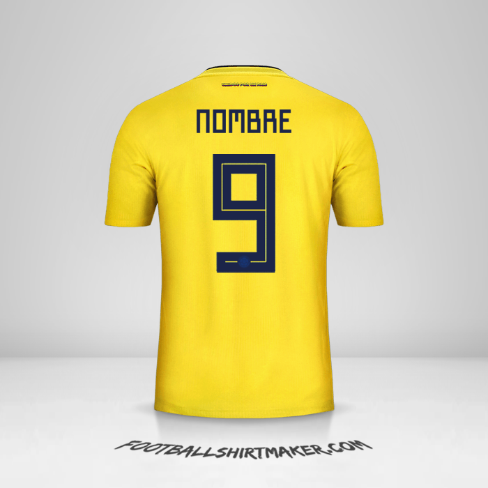 Jersey Colombia 2018 -  nombre - 9