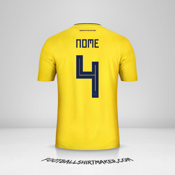 Maglia Colombia 2018 -  nome - 4