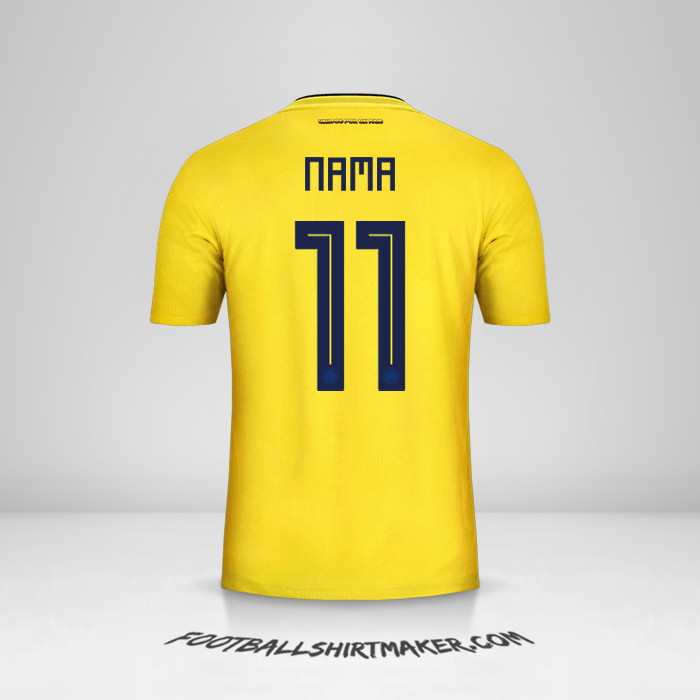 Jersey Kolombia 2018 -  nama - 11