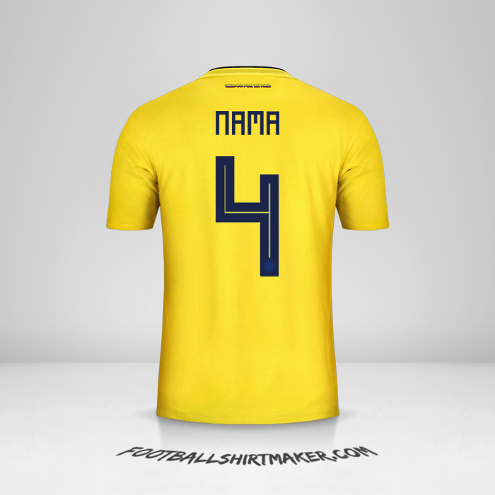 Jersey Kolombia 2018 -  nama - 4