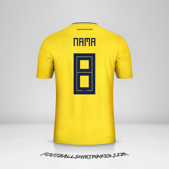 Jersey Kolombia 2018 -  nama - 8