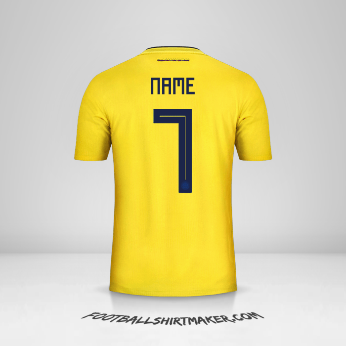Trikot Kolumbien 2018 -  name - 7