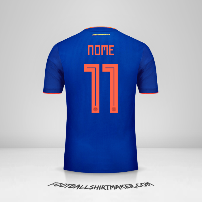 Maglia Colombia 2018 Seconda -  nome - 11