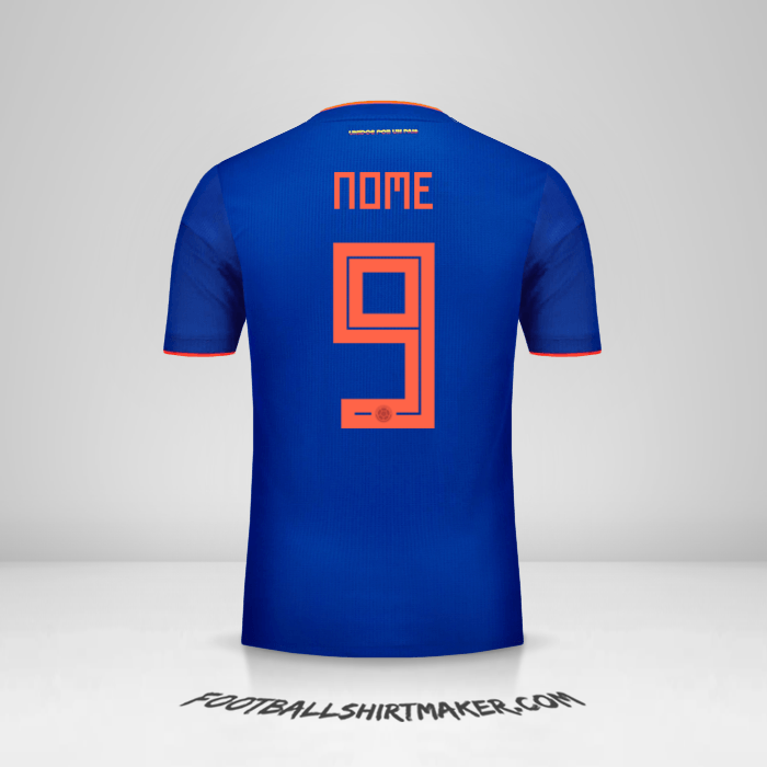 Maglia Colombia 2018 Seconda -  nome - 9