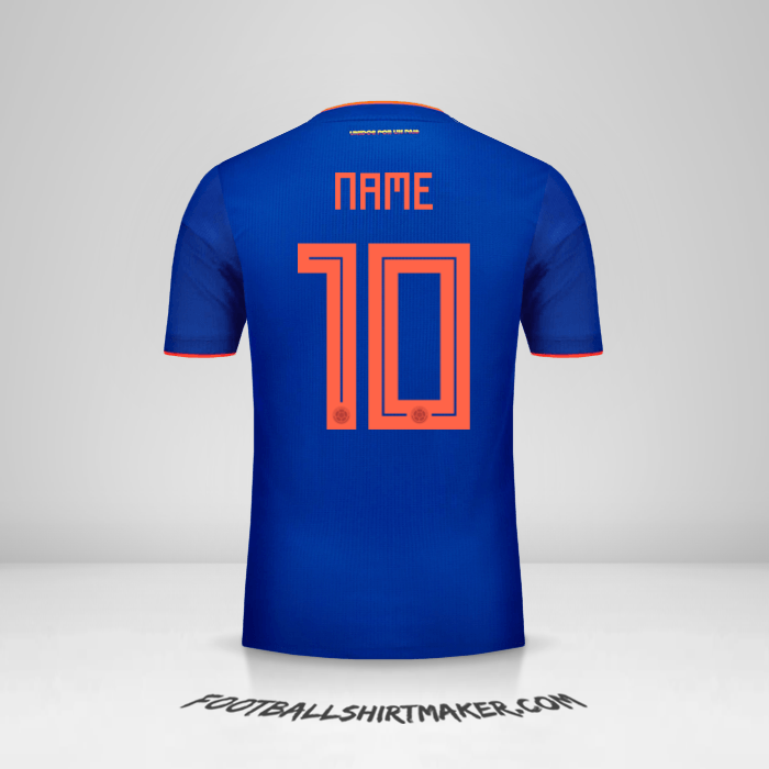 Jersey Colombia 2018 Away -  name - 10