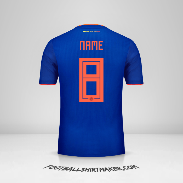 Jersey Colombia 2018 Away -  name - 8