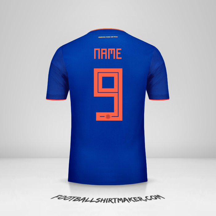 Trikot Kolumbien 2018 Auswärts -  name - 9