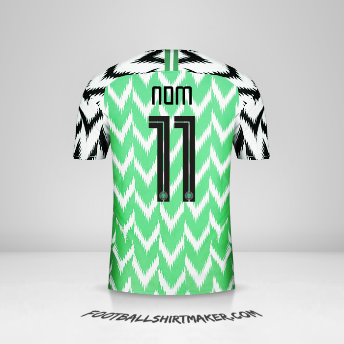 Maillot Nigéria 2018 -  nom - 11