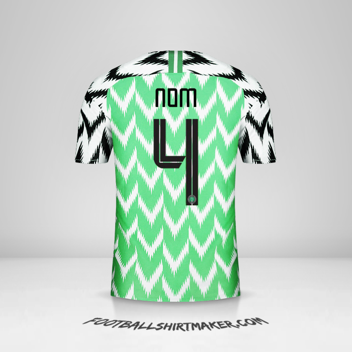 Maillot Nigéria 2018 -  nom - 4