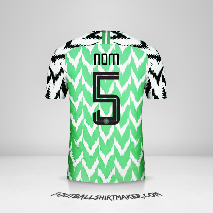 Maillot Nigéria 2018 -  nom - 5