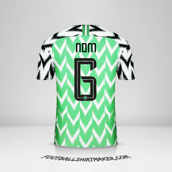 Maillot Nigéria 2018 -  nom - 6