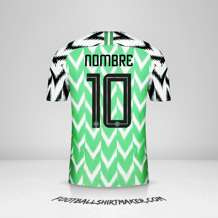 Jersey Nigeria 2018 -  nombre - 10
