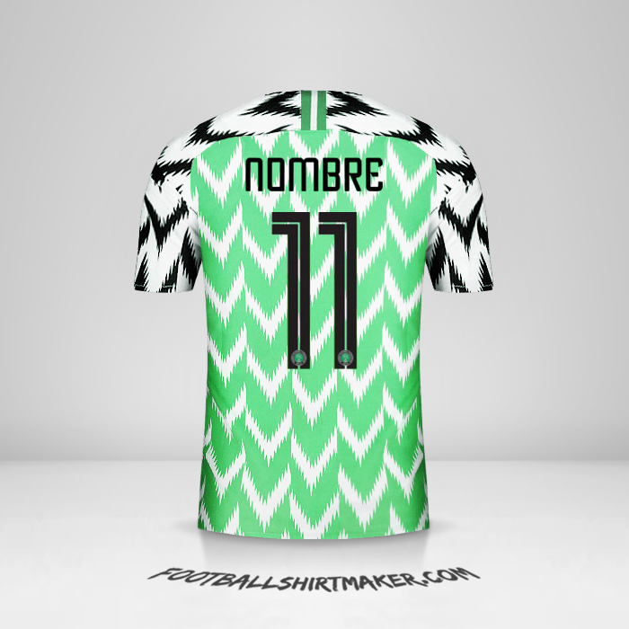 Jersey Nigeria 2018 -  nombre - 11