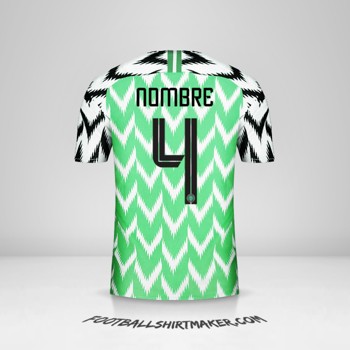 Jersey Nigeria 2018 -  nombre - 4