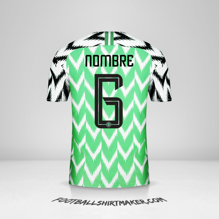 Jersey Nigeria 2018 -  nombre - 6