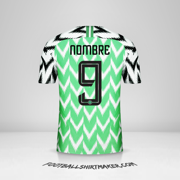 Camiseta Nigeria 2018 -  nombre - 9