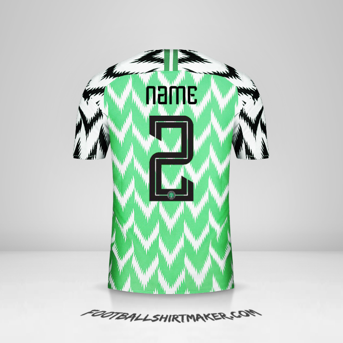 Trikot Nigeria 2018 -  name - 2