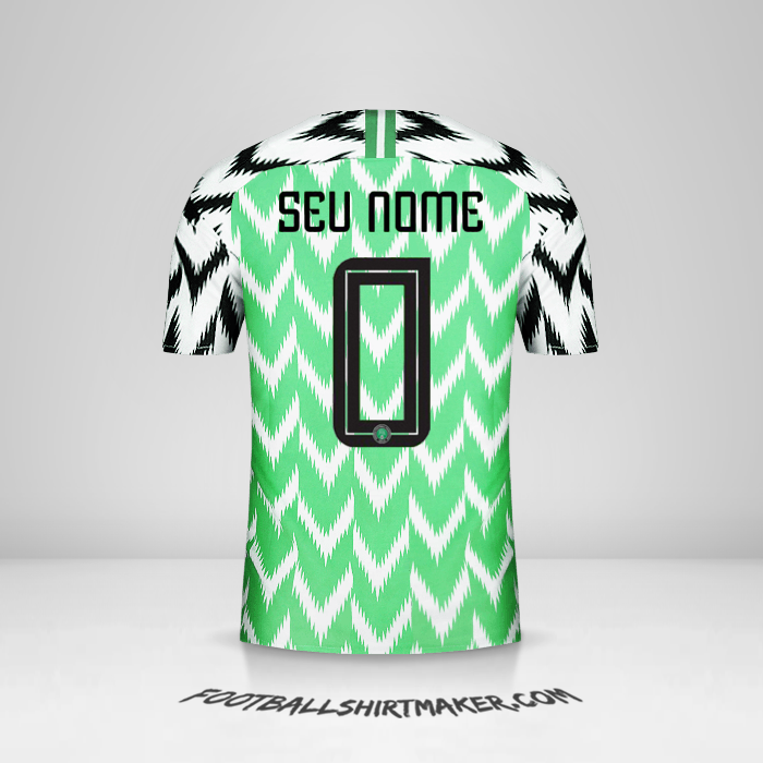 Camisa Nigéria 2018 -  seu nome - 0