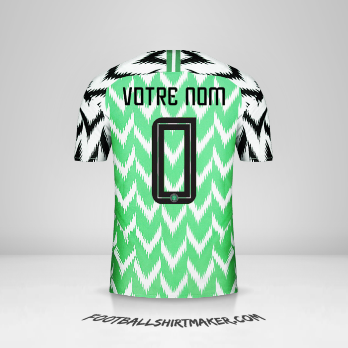 Maillot Nigéria 2018 -  votre nom - 0