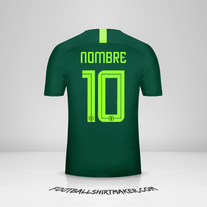 Jersey Nigeria 2018 Visita -  nombre - 10
