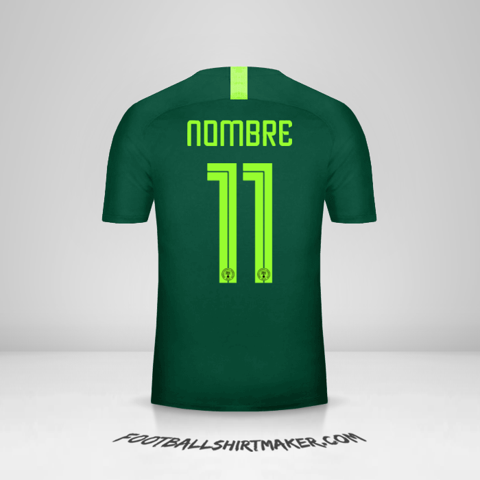 Jersey Nigeria 2018 Visita -  nombre - 11