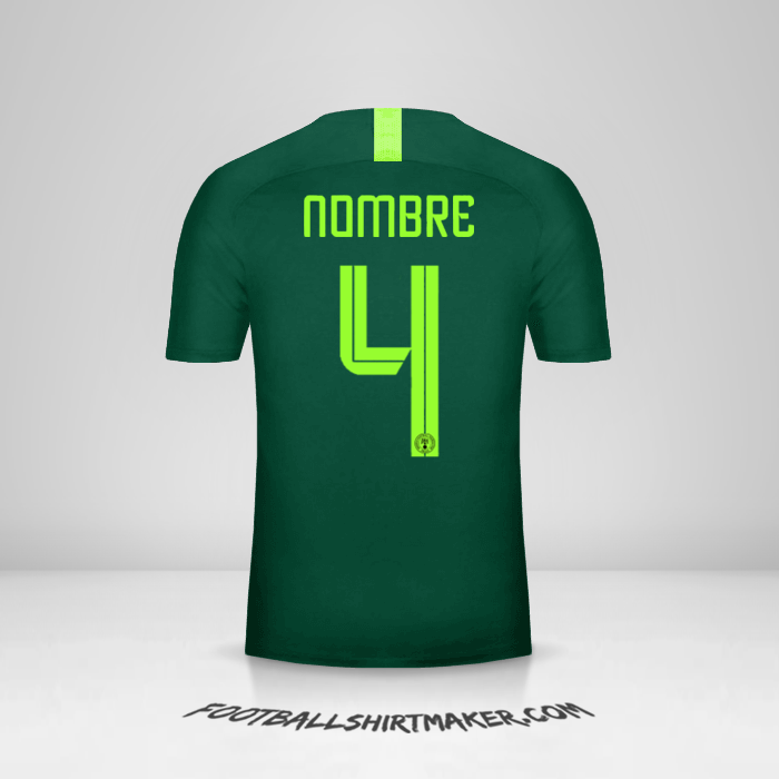 Jersey Nigeria 2018 Visita -  nombre - 4