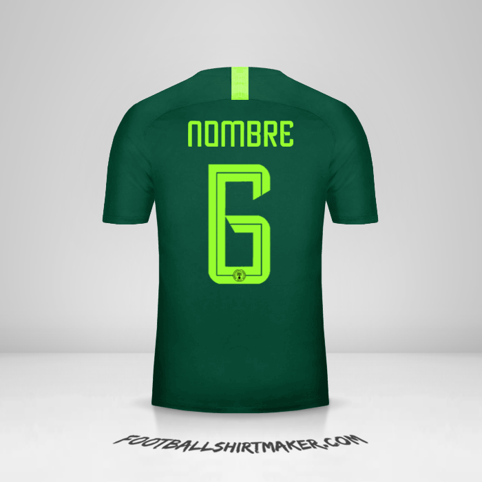 Jersey Nigeria 2018 Visita -  nombre - 6