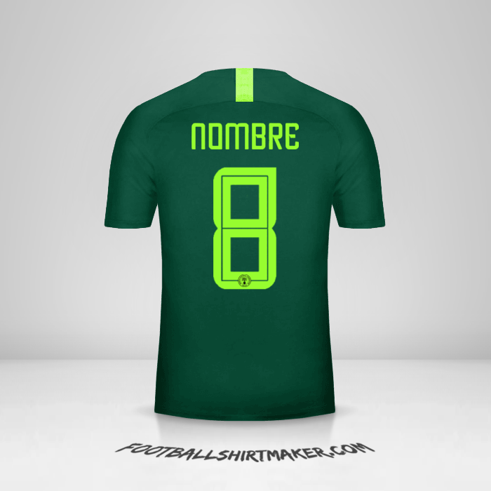 Jersey Nigeria 2018 Visita -  nombre - 8