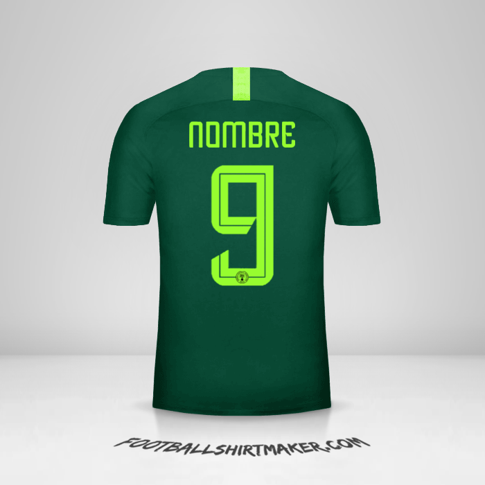 Camiseta Nigeria 2018 Visita -  nombre - 9