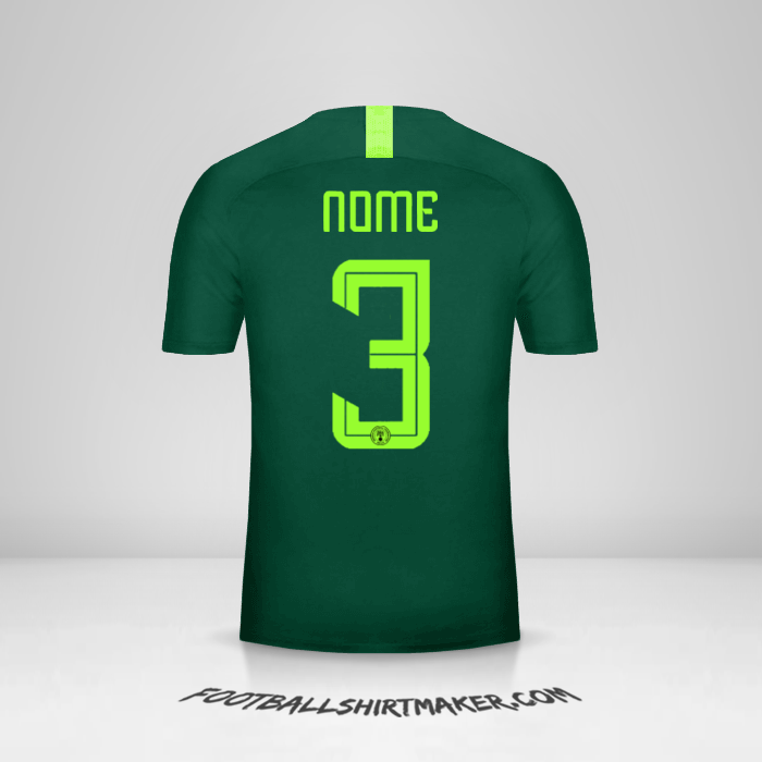 Maglia Nigeria 2018 Seconda -  nome - 3