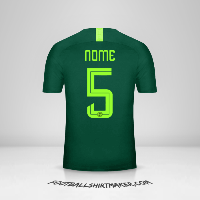 Maglia Nigeria 2018 Seconda -  nome - 5