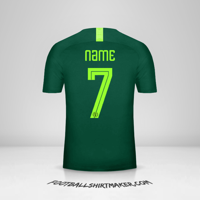 Jersey Nigeria 2018 Away -  name - 7