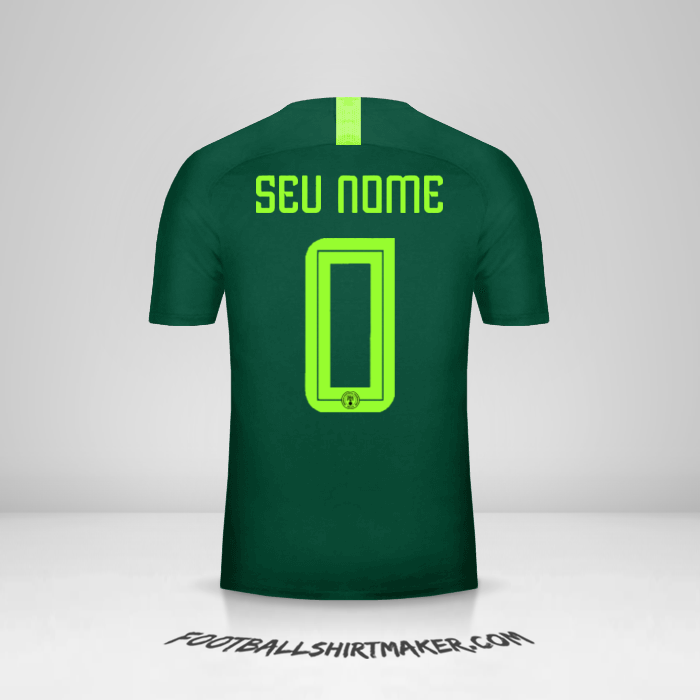 Camisa Nigéria 2018 II -  seu nome - 0
