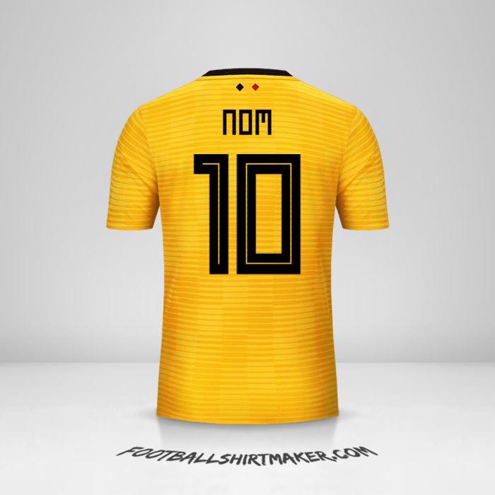 Maillot Belgique 2018 Extérieur -  nom - 10