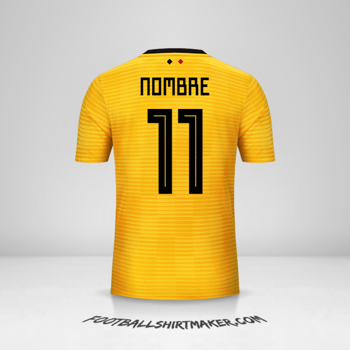 Jersey Belgica 2018 Visita -  nombre - 11