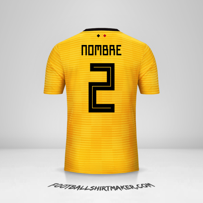 Jersey Belgica 2018 Visita -  nombre - 2