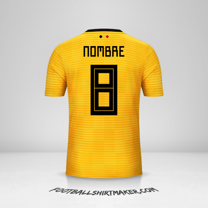 Jersey Belgica 2018 Visita -  nombre - 8
