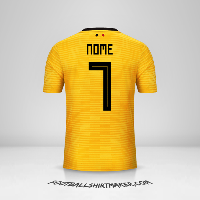 Maglia Belgio 2018 Seconda -  nome - 7