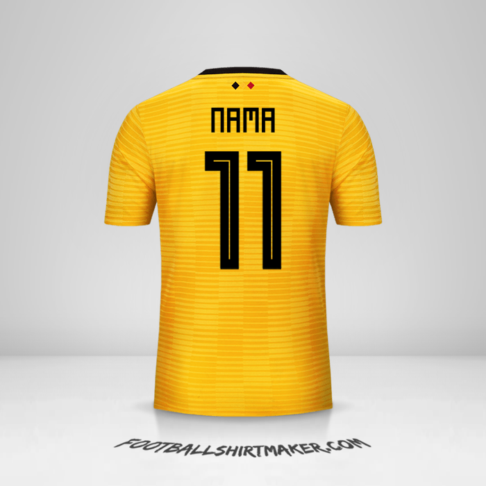 Jersey Belgia 2018 Alternatif -  nama - 11