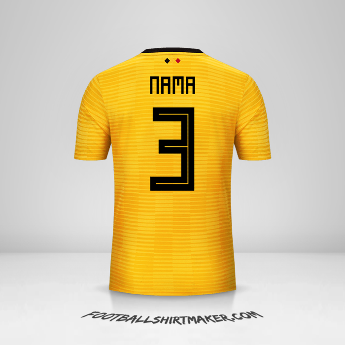 Jersey Belgia 2018 Alternatif -  nama - 3