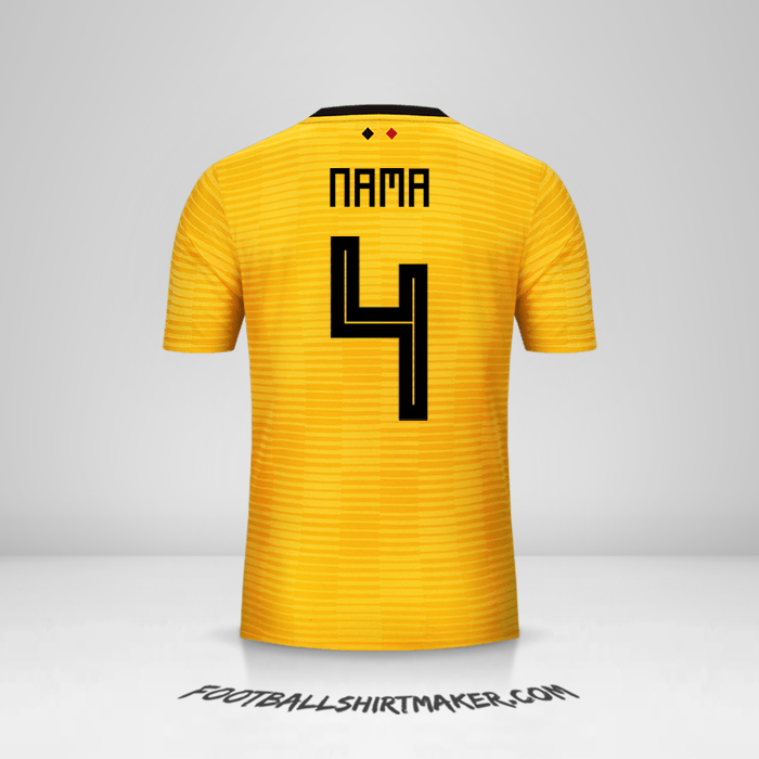 Jersey Belgia 2018 Alternatif -  nama - 4