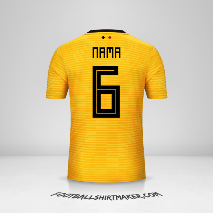 Jersey Belgia 2018 Alternatif -  nama - 6