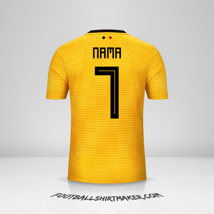 Jersey Belgia 2018 Alternatif -  nama - 7