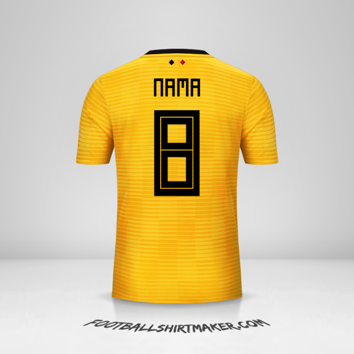 Jersey Belgia 2018 Alternatif -  nama - 8